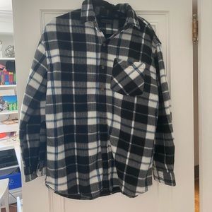 Cozy Fleece Flannel Shacket (Shirt/Jacket)